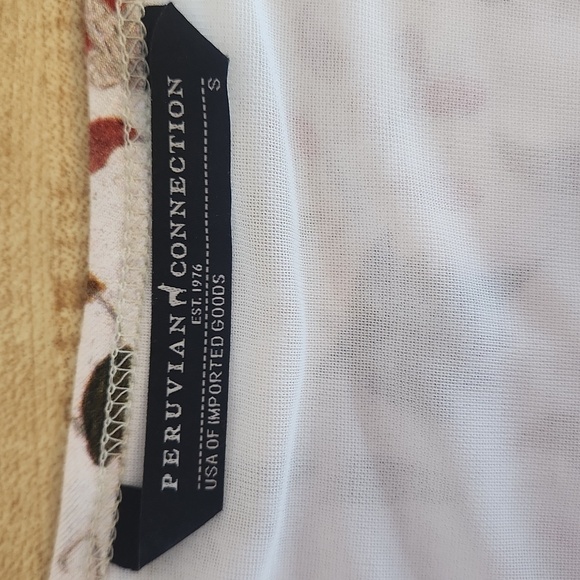 PERUVIAN COLLECTION Floral Bird Midi Dress, size S - Picture 7 of 14